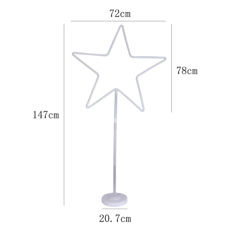 Pedestal de globos estrella