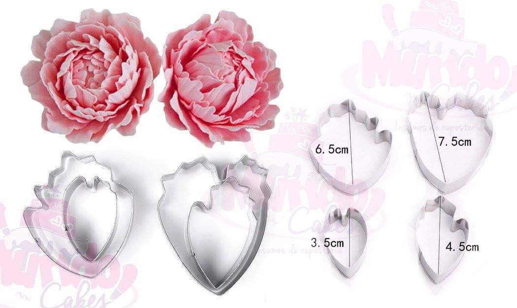 Cortador pétalo peonia