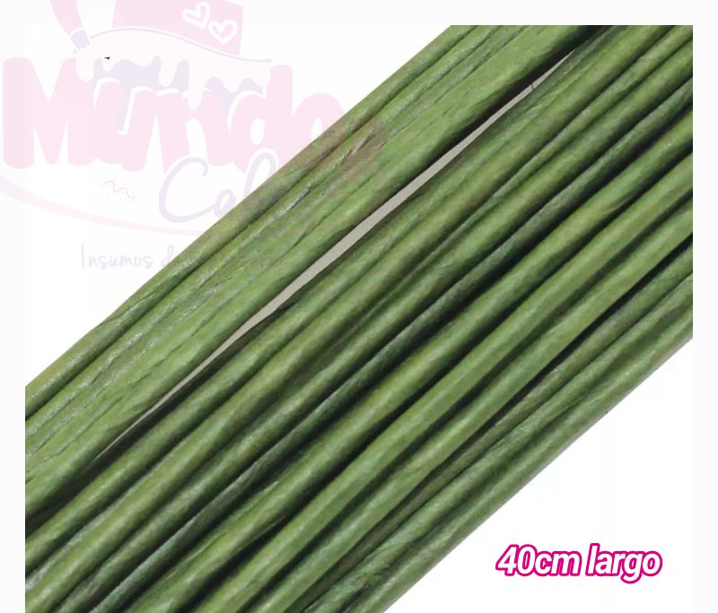 10 alambres grueso verde