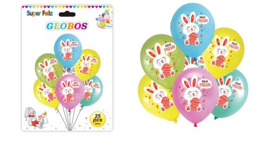 Set 25 globos pascua