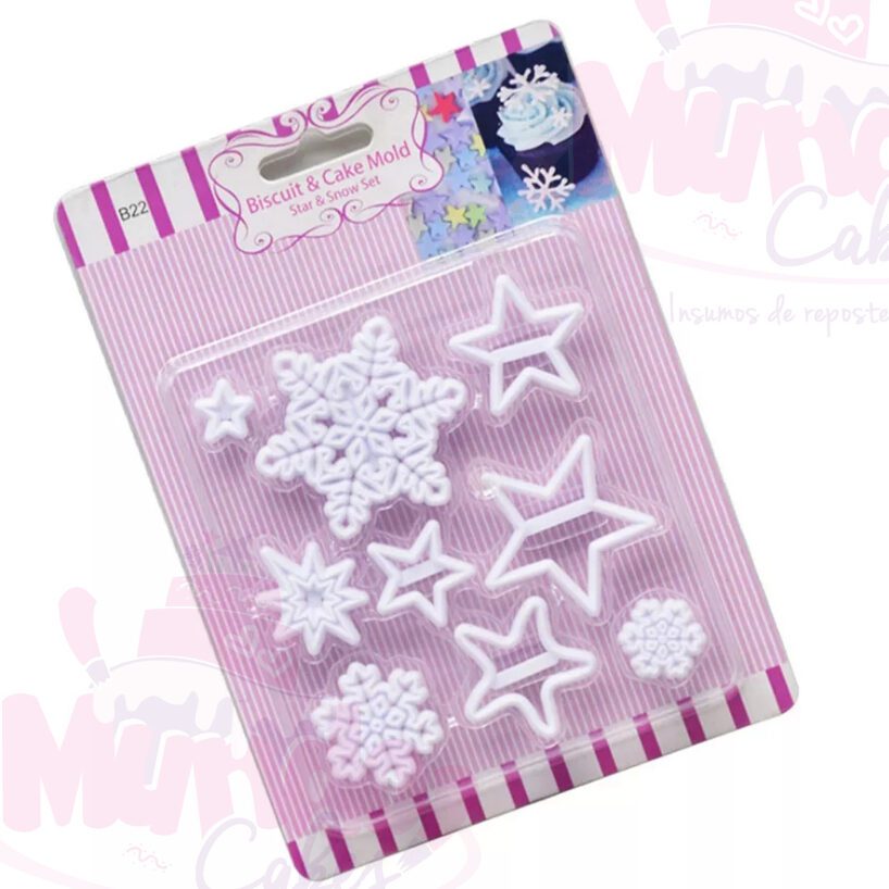 Set cortadores copo de nieve