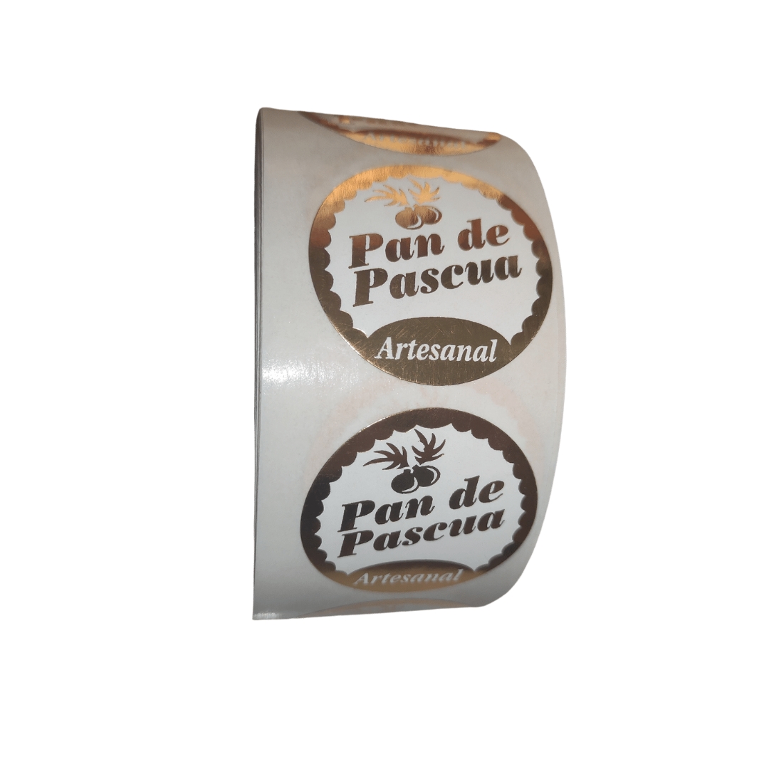 100 etiquetas navidad pan de pascua