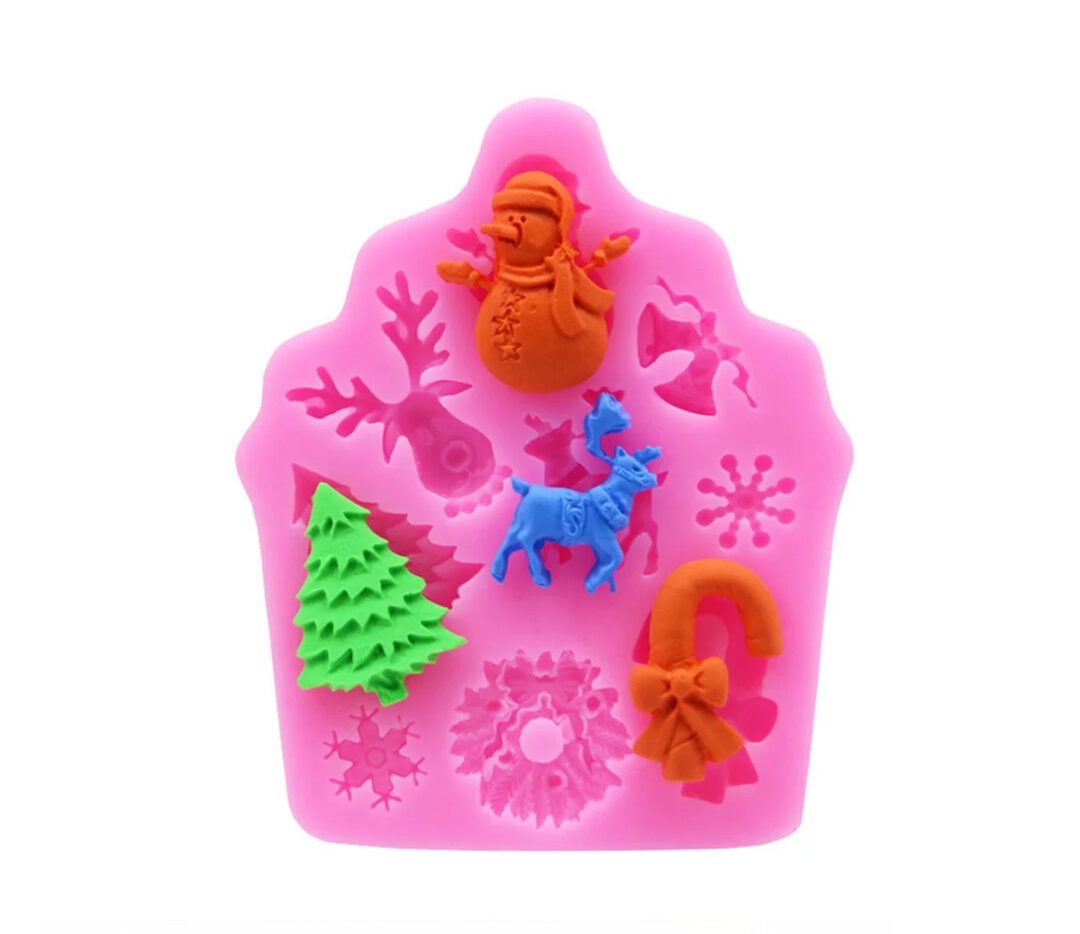 Molde Navidad Fondant Mod4