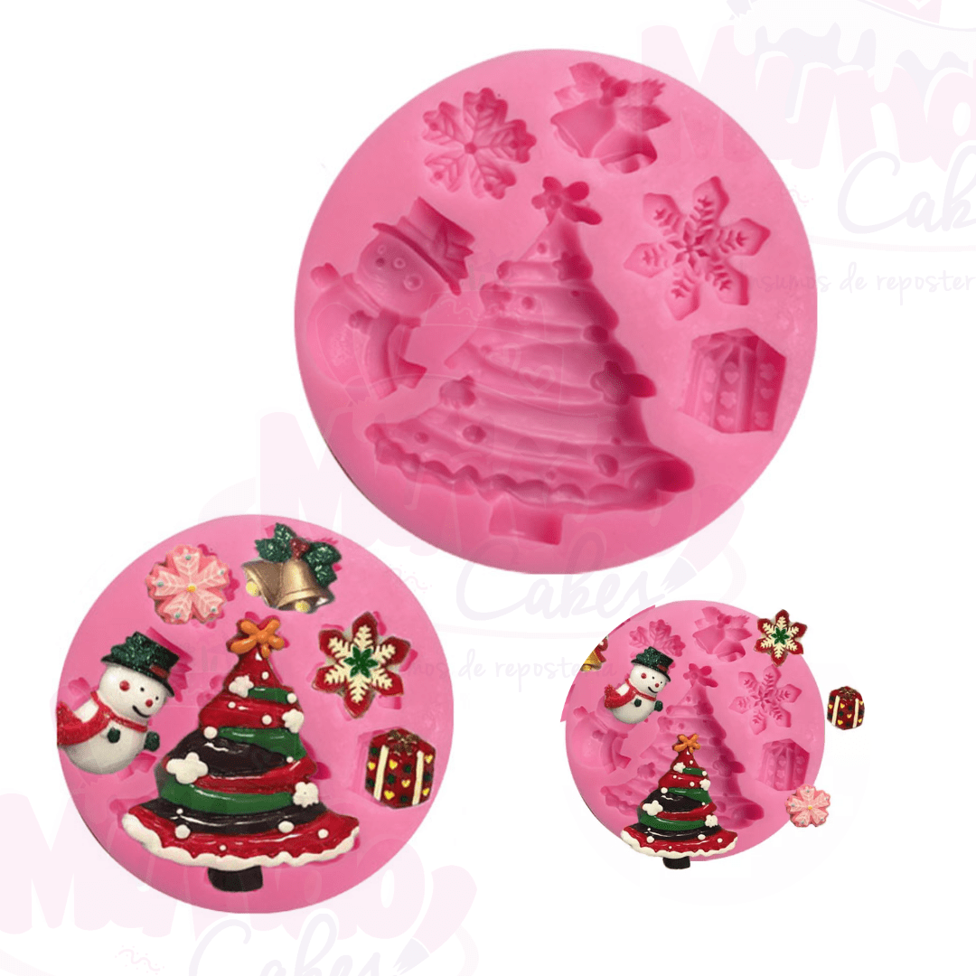 Molde Navidad Fondant Mod5