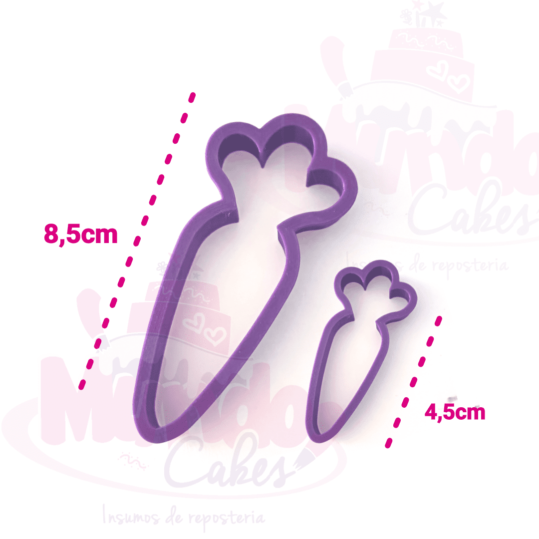 Set 2 cortadores zanahoria 8,5 y 4,5cm modelo.1