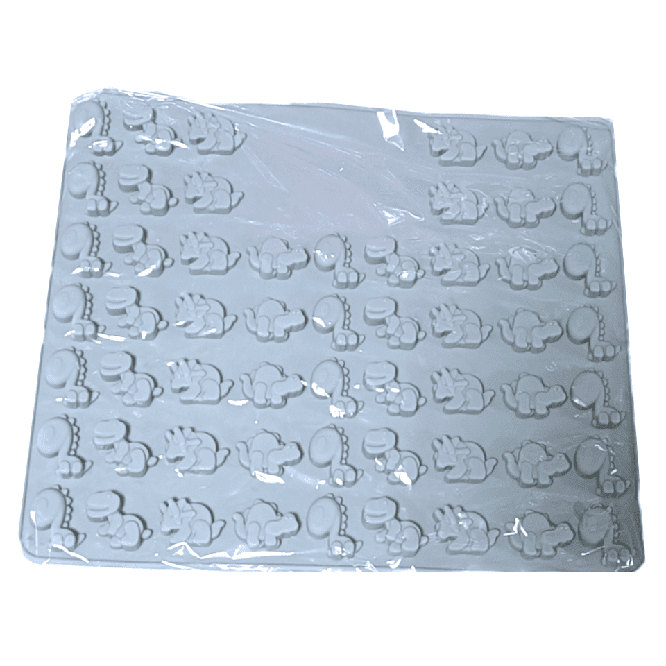 Molde silicona mini dinosaurios