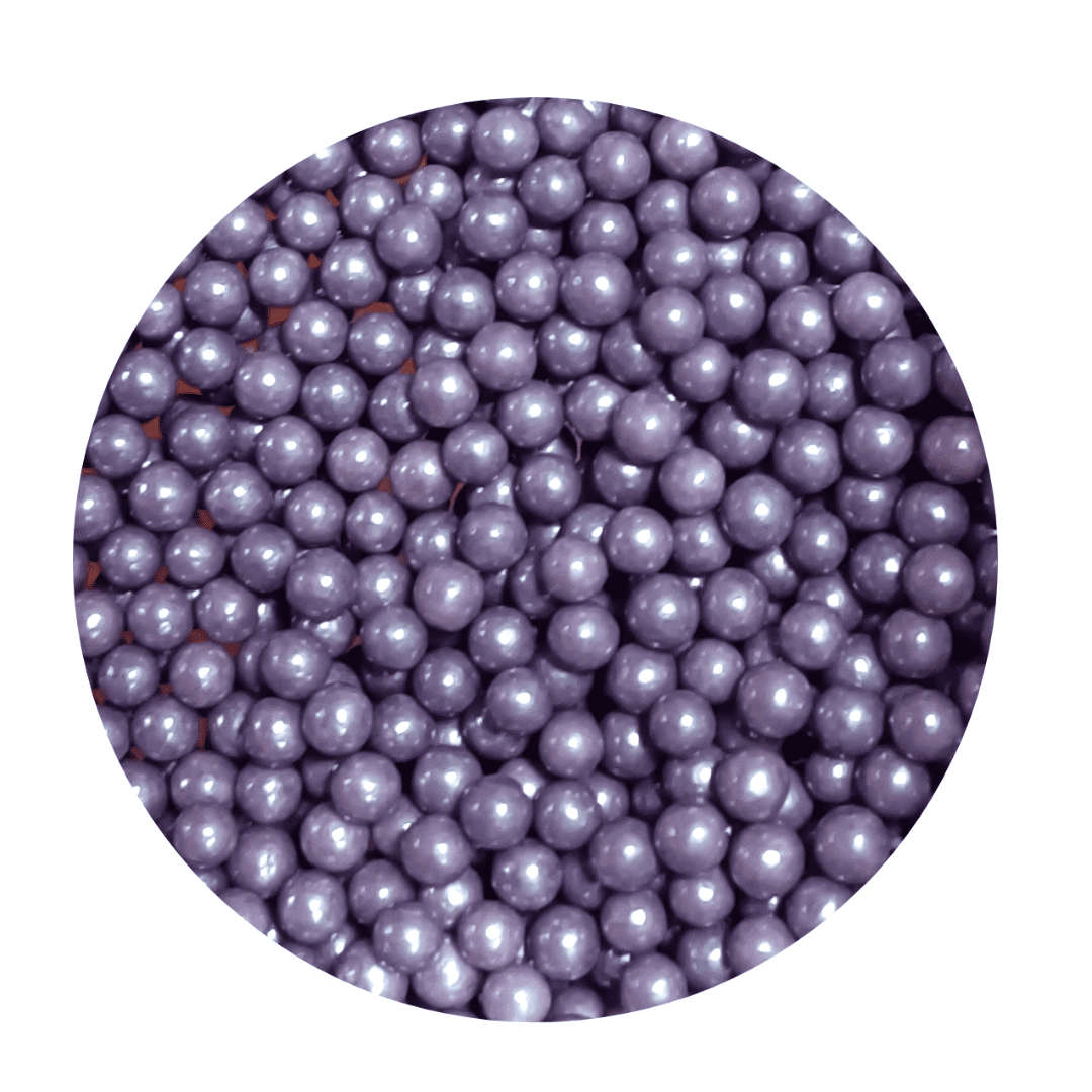 Perlas 4mm morado oscuro 100grs
