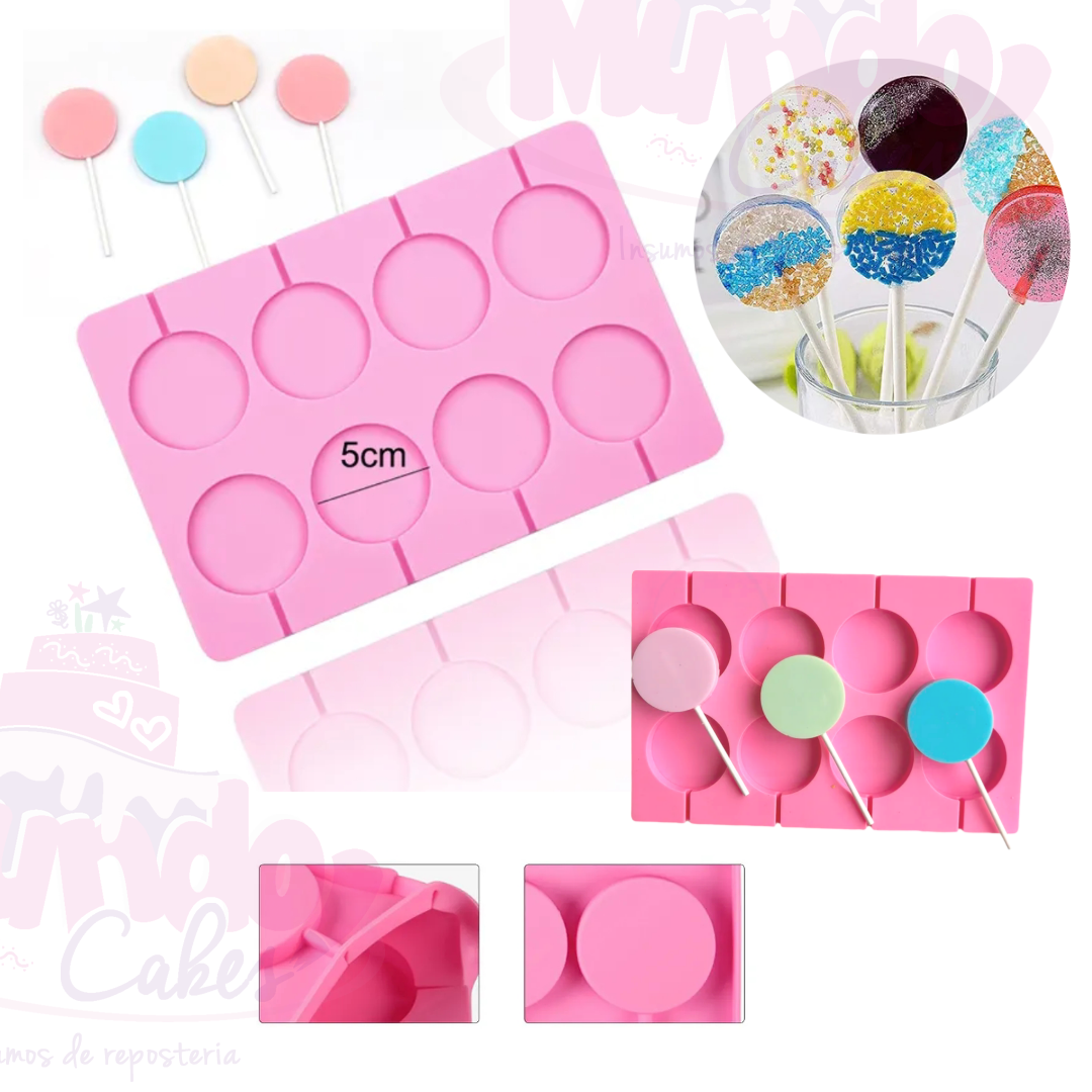 Moldes paletas círculos 5cm
