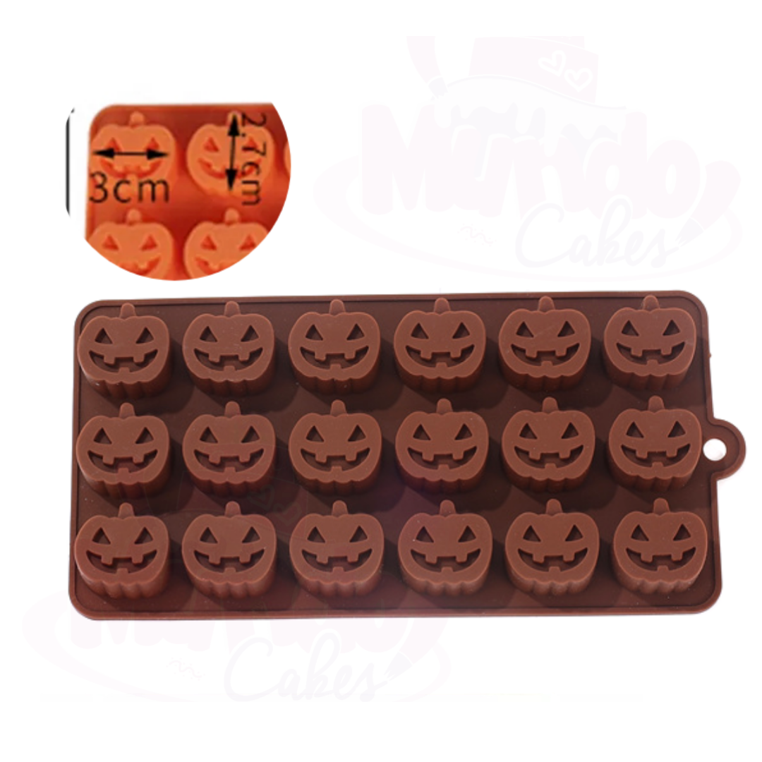 Molde silicona calabaza bombón