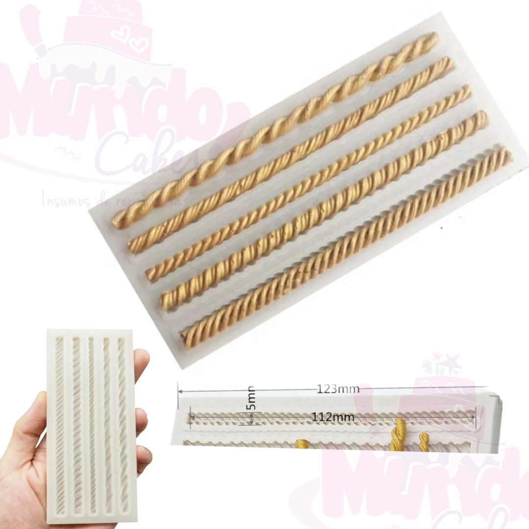 Molde silicona cuerdas 11cm