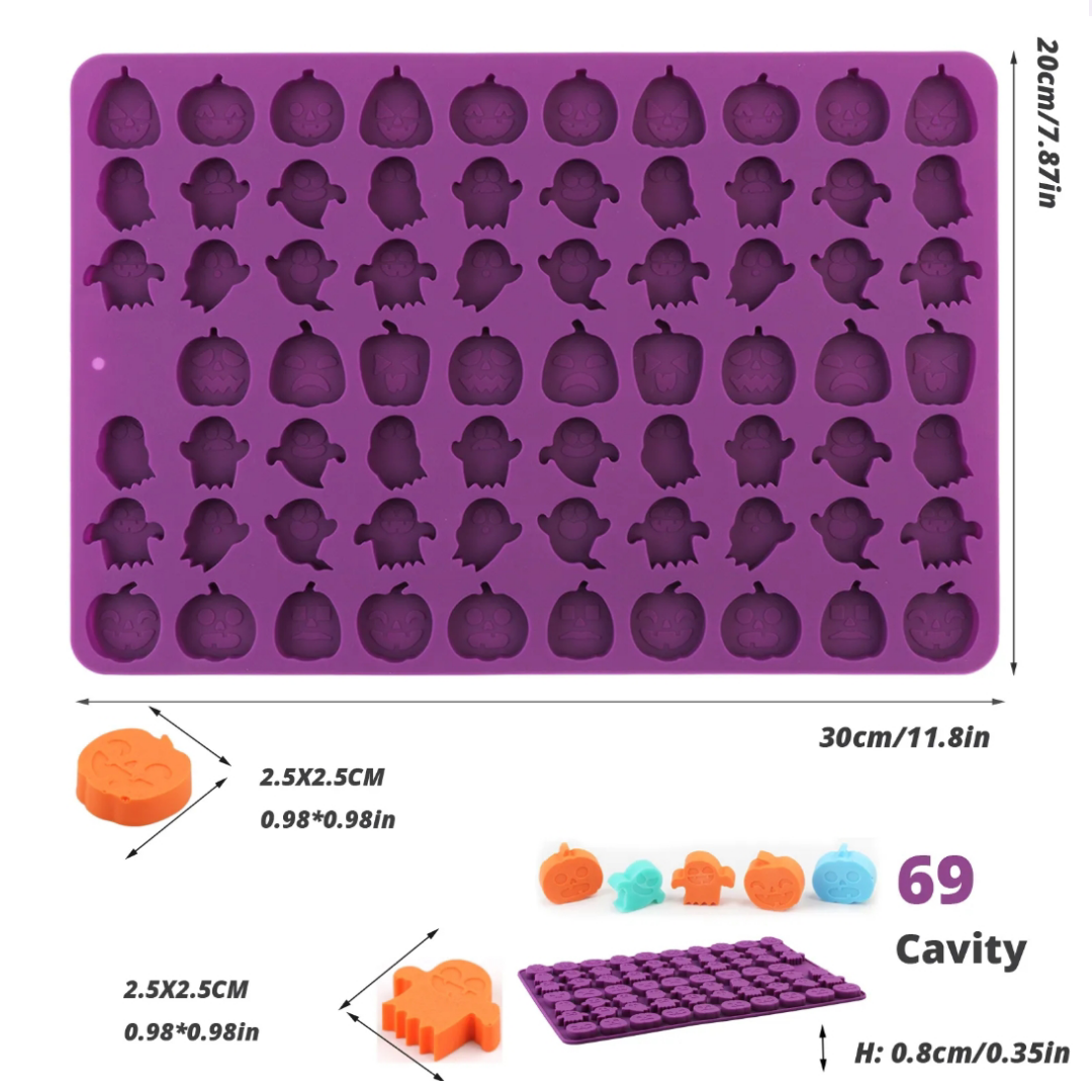 Molde silicona figuras halloween