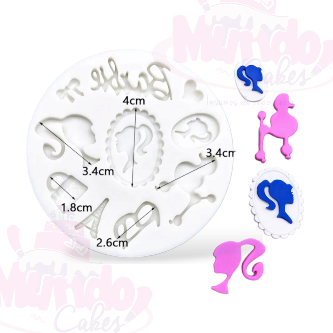 Molde silicona Barbie