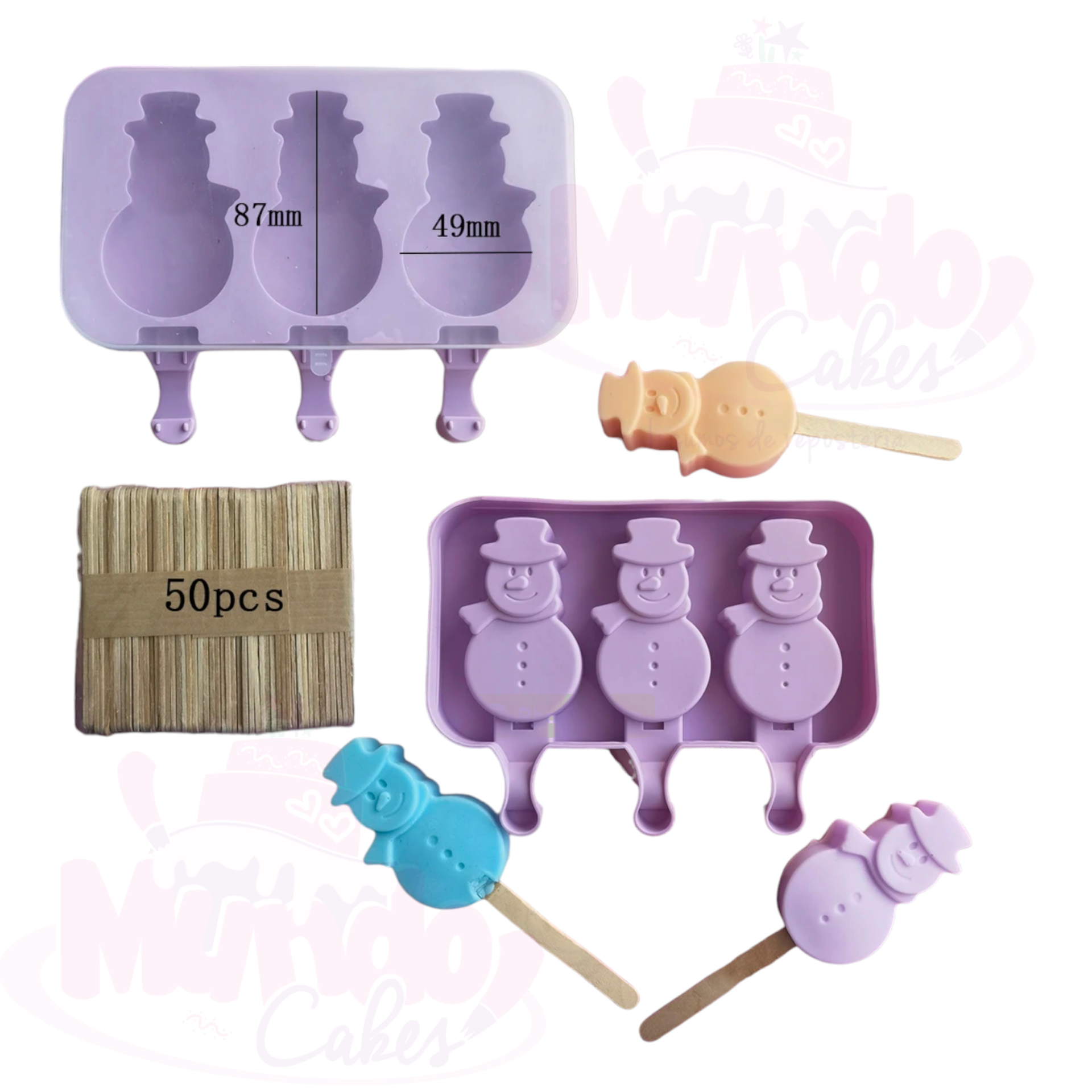 Molde paleta mono de nieve