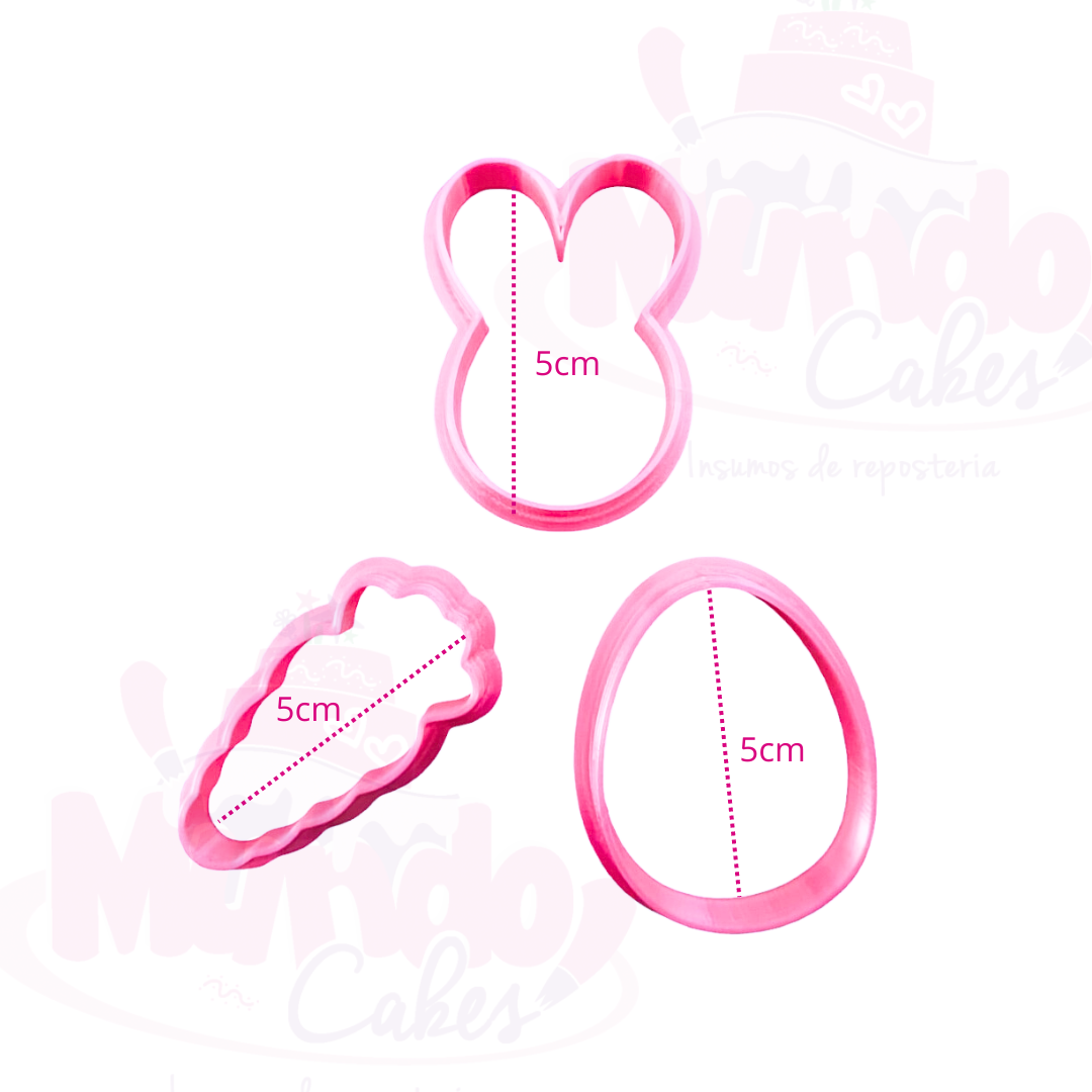 Set 3 cortadores 5cm