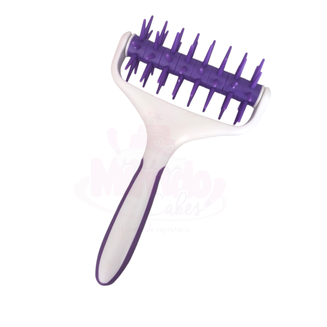 Rodillo para pinchar masas mango morado