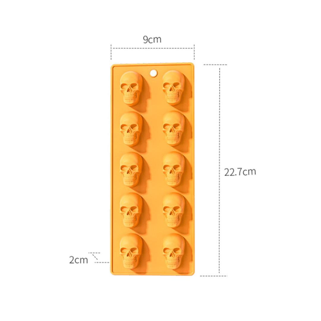 Molde silicona halloween calavera
